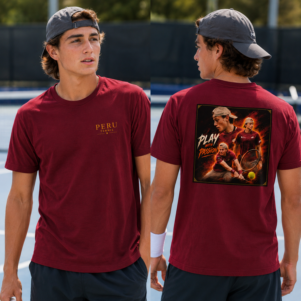 Ignacio Buse | Play With Passion Premium Tennis T-Shirt